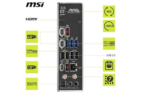 MSI MAG X870 TOMAHAWK WIFI-7 DDR5 HDMI-DP PCIE 5.0 AM5 ATX