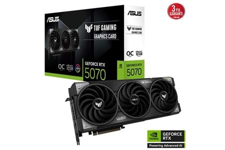 ASUS 12GB TUF GAMING RTX5070-O12G GDDR7 192bit HDMI DP PCIe 5.0