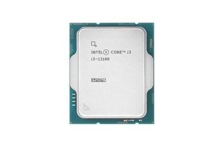 INTEL CORE i3 13100 12MB 4çekirdekli O/B VGA 1700p 65w Kutusuz+Fansız