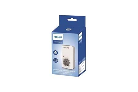 PHILIPS 1-li CHP7010W/10 1140 Joules Akım Koruma Prizi Siyah