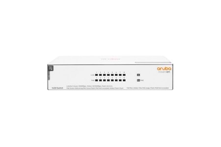 ARUBA 8port Instant On 1430-8 R8R46A Gigabit 64w Full PoE Switch