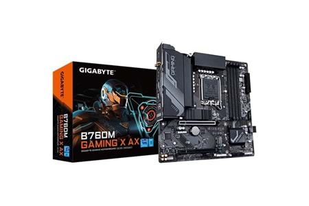 GIGABYTE B760M GAMING X AX WIFI-6E DDR5 HDMI-DP PCIE 4.0 1700P MATX