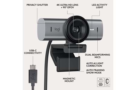 LOGITECH MX Brio 705 4K Ultra HD Web Kamera 960-001530