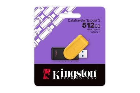 KINGSTON 512GB EXODIA S DTXS/512GB USB 3.2 BELLEK