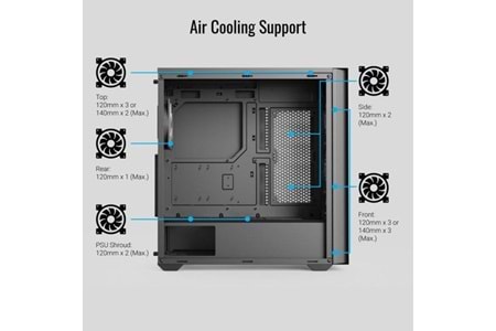 AEROCOOL D502A GAMING MID-TOWER PC KASASI