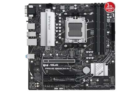 ASUS PRIME B650M-A II-CSM DDR5 HDMI-DP PCIE 4.0 AM5 mATX KURUMSAL ANAKART