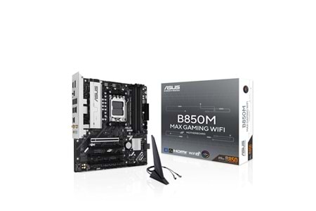 ASUS B850M MAX GAMING WIFI6 DDR5 HDMI-DP TYPEC PCIE 5.0 AM5 MATX