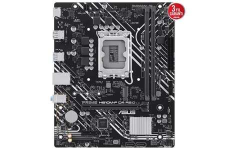 ASUS PRIME H610M-F D4 R2.0-CSM DDR4 HDMI PCIE 4.0 1700P mATX KURUMSAL ANAKART