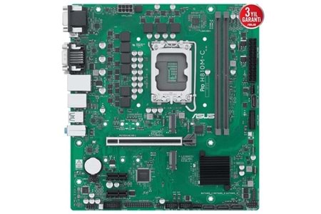 ASUS PRO H810M-C CSM DDR5 HDMI-DP TYPEC PCIE 5.0 1851P MATX KURUMSAL ANAKART