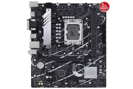 ASUS PRIME B760M-K D4 DDR4 HDMI PCIE 4.0 1700p mATX