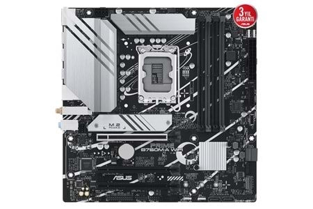 ASUS PRIME B760M-A WIFI-6E DDR5 HDMI DP PCIe 16X v4.0 1700p mATX