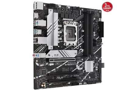 ASUS PRIME B760M-A D4-CSM DDR4 HDMI-DP PCIE 4.0 1700p mATX KURUMSAL ANAKART