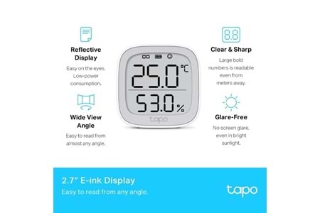 TP-LINK Tapo T315 Akıllı Sıcaklık ve Nem Sensörü