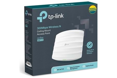 TP-LINK EAP115 N300 Tavan Tipi Kurumsal Access Point