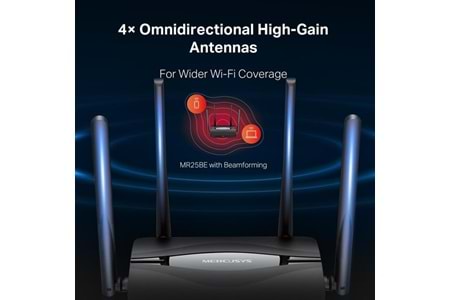 MERCUSYS MR25BE BE3600 WIFI7 DUAL BAND EV OFİS TİP ROUTER