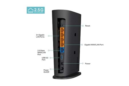 TP-LINK Archer AX80 AX6000 2.5G Portlu 8-Akışlı Wi-Fi 6 Router
