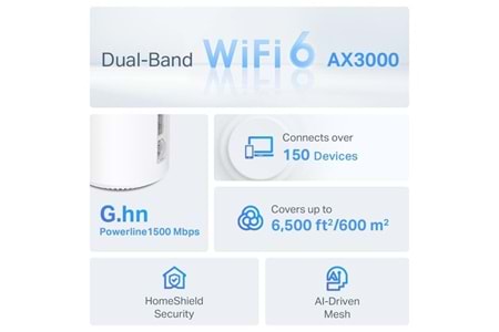 TP-LINK DECO PX50-3P AX3000 MESH ROUTER 3-LÜ PAKET