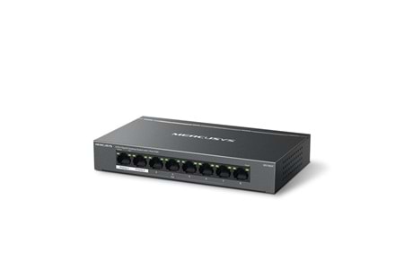 MERCUSYS 8-PORT MS108GP GIGABIT YÖNETİLEMEZ 65W 7-PORT POE SWITCH