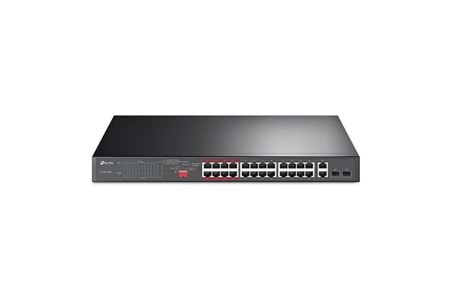 TP-LINK 24-PORT 250W FULL POE TL-SL1226P 10/100 2-PORT GIGABIT 2X-SFP POE SWITCH