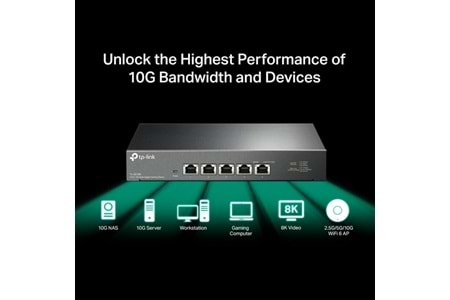 TP-LINK 5port TL-SX105 10GBE YÖNETİLEMEZ SWITCH