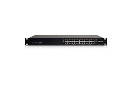 UBIQUITI 24-PORT 250W FULL POE ES-24-250W GIGABIT 2X-SFP YÖNETİLEBİLİR POE SWITCH