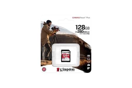 KINGSTON 128GB React+ SDR2V6/128GB SDXC HAFIZA KARTI