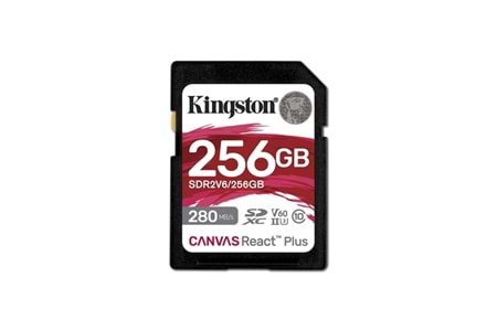 KINGSTON 256GB React+ SDR2V6/256GB SDXC HAFIZA KARTI
