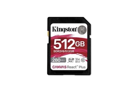 KINGSTON 512GB React+ SDR2V6/512GB SDXC HAFIZA KARTI