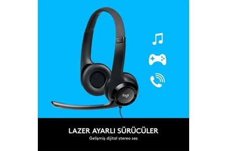 Logıtech H390 Usb Kulaklık-Siyah 981-000406