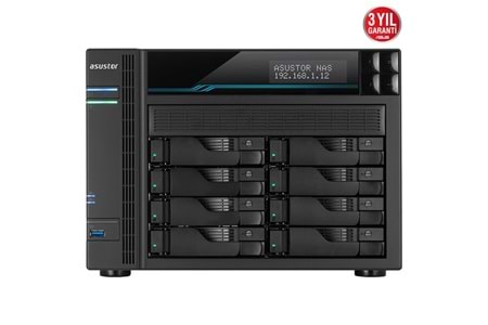 ASUSTOR AS6508T ATOM QC- 8 GB RAM- 8-diskli Nas Server (Disksiz)	