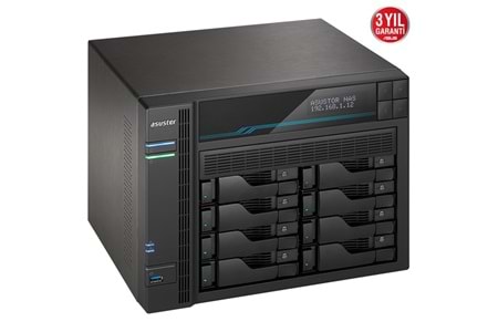 ASUSTOR AS6508T ATOM QC- 8 GB RAM- 8-diskli Nas Server (Disksiz)	