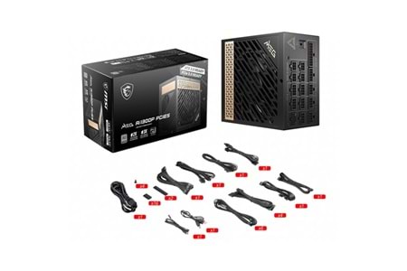 MSI 1300W 80+ PLATINUM MEG AI1300P PCIE 5.0 TAM MODÜLER POWER SUPPLY