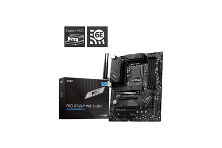 MSI PRO B760-P WIFI-6E DDR4 HDMI-DP PCIE 4.0 1700P ATX