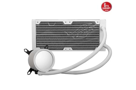 ASUS 240MM ROG RYUO III ARGB ANIME MATRIX LED EKRAN AM5-1700P SIVI SOĞUTMALI İŞLEMCİ FANI BEYAZ