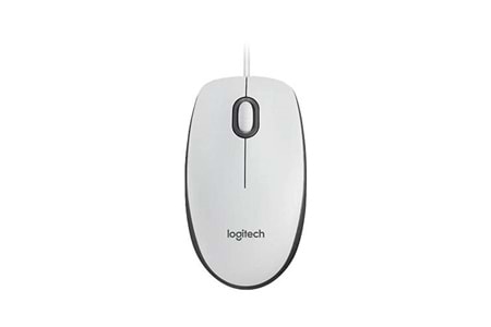 LOGITECH M100 Kablolu Mouse Beyaz 910-006764
