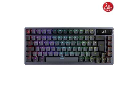 Asus Rog Azoth Oled Dısplay Gasket-Mount 3 Katmanlı İzolasyon Abs Tuşlar 3 Mod Bağlantı Rog/Nx Swıtch Oyuncu Klavyesi
