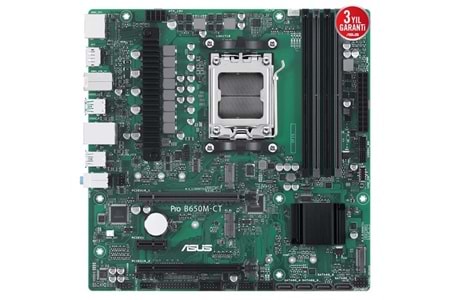 ASUS PRO B650M-CT-CCM DDR5 HDMI-DP PCIE 5.0 AM5 mATX KURUMSAL ANAKART