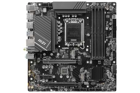 MSI PRO B760M-A WIFI-6E DDR5 HDMI-DP PCIE 4.0 1700p ATX