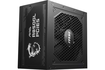 MSI 850W 80+ GOLD MAG A850GL PCIE 5.0 TAM MODÜLER POWER SUPPLY