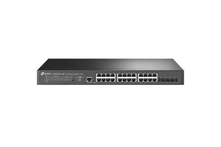 TP-LINK 24port TL-SG3428XPP-M2 2.5 GIGABIT 4-SFP 10GbE 500W YÖNETİLEBİLİR POE SWITCH