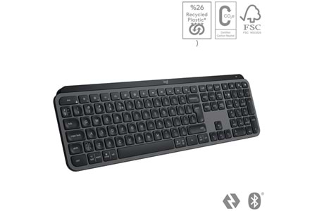 LOGITECH Mx Keys S Gelişmiş Kablosuz Klavye Siyah -920-011594
