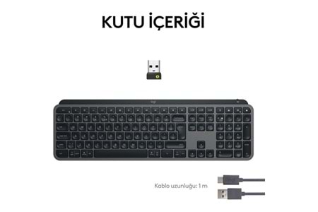 LOGITECH Mx Keys S Gelişmiş Kablosuz Klavye Siyah -920-011594