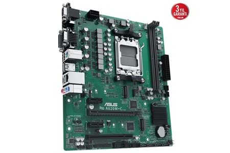 ASUS PRO A620M-C-CSM DDR5 HDMI-DP-DVI PCIE 4.0 AM5 KURUMSAL ANAKART