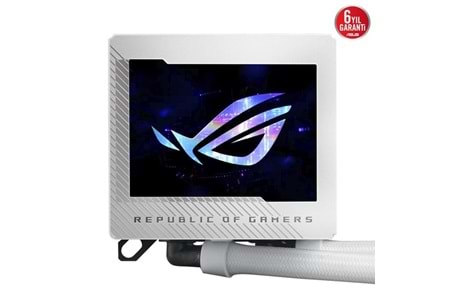 ASUS 240MM ROG RYUJIN III 240 ARGB OLED AM5-1851P SIVI SOĞUTMALI İŞLEMCİ FANI BEYAZ