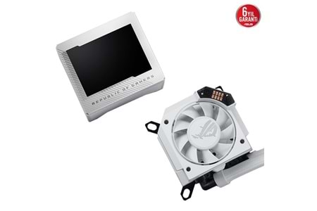 ASUS 240MM ROG RYUJIN III 240 ARGB OLED AM5-1851P SIVI SOĞUTMALI İŞLEMCİ FANI BEYAZ
