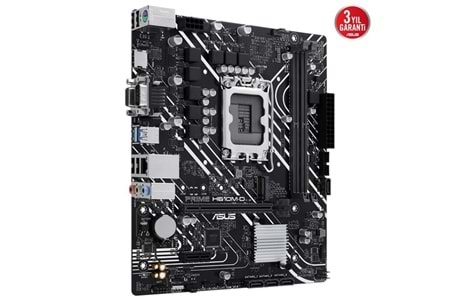 ASUS PRIME H610M-D DDR5 HDMI SERIAL PORT PCIE 4.0 1700p mATX