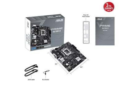 ASUS PRIME H610M-D DDR5 HDMI SERIAL PORT PCIE 4.0 1700p mATX