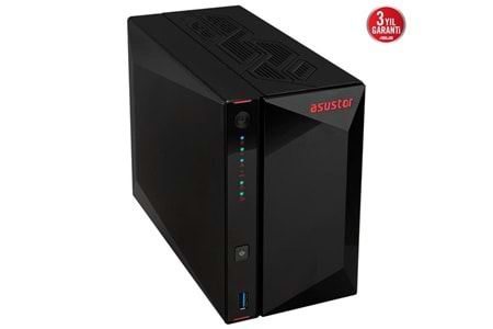 ASUSTOR AS5402T-4GB CELERON N5105-4GB RAM-2-diskli Nas Sunucu (Disksiz)