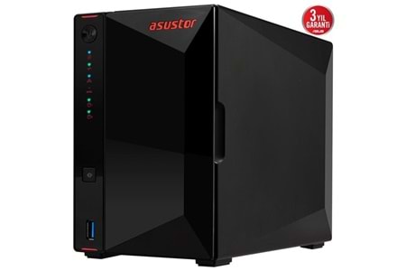 ASUSTOR AS5402T-4GB CELERON N5105-4GB RAM-2-diskli Nas Sunucu (Disksiz)
