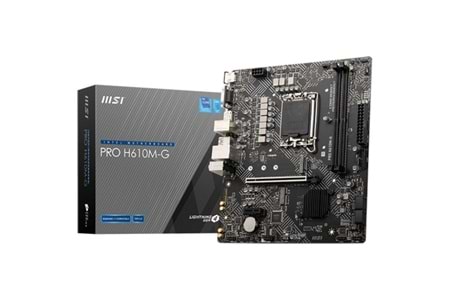 MSI PRO H610M-G DDR5 M2 PCIe NVME HDMI PCIe 16X v4.0 1700p mATX